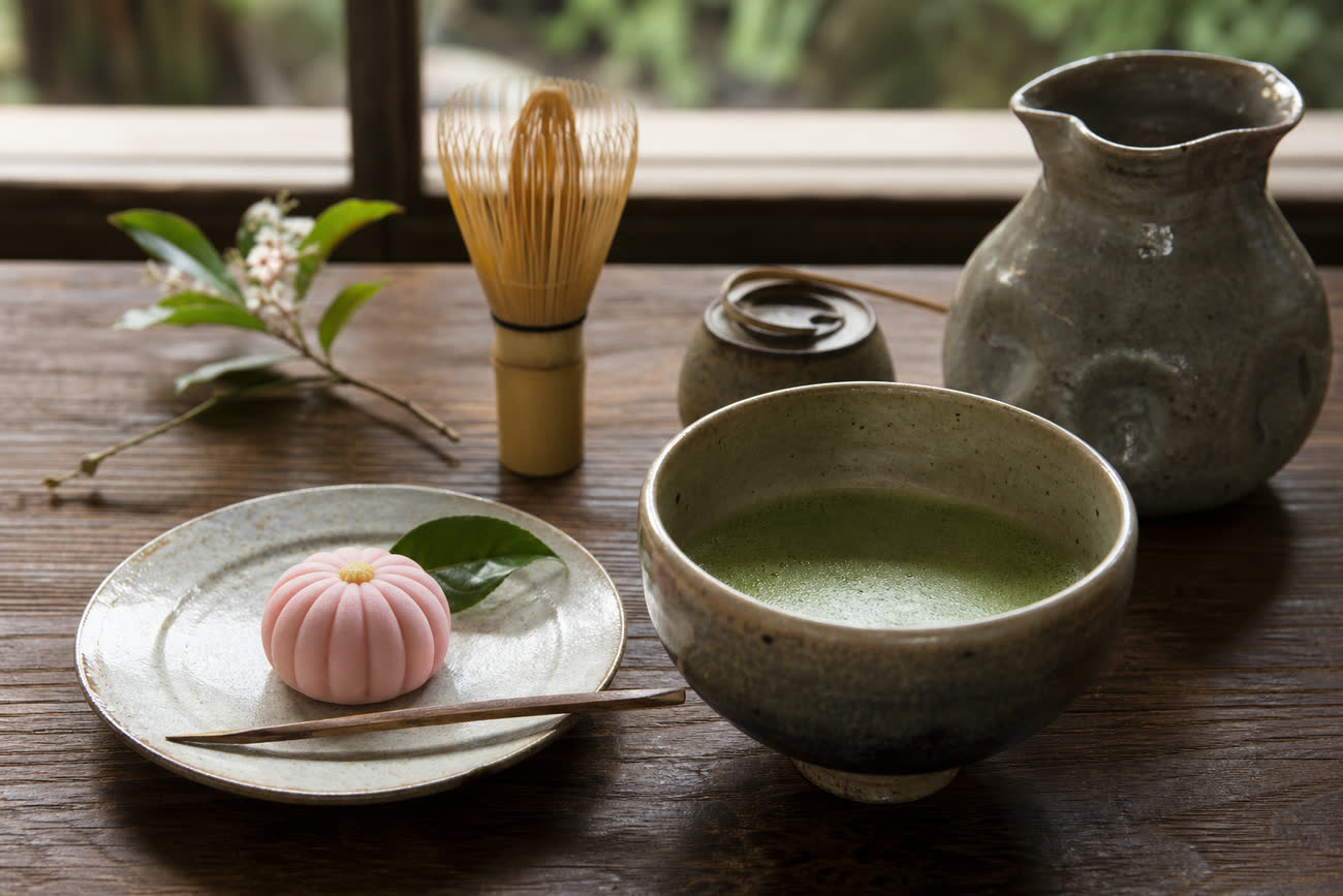 抹茶と和菓子